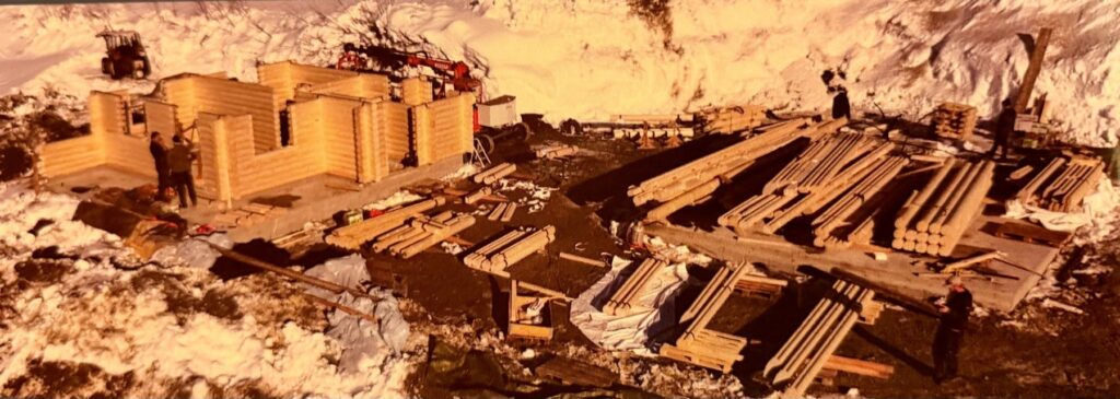 Baustelle im Schnee